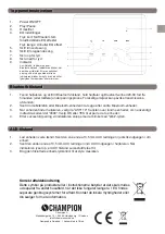 Предварительный просмотр 7 страницы Champion AST110 User Manual