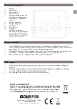 Preview for 9 page of Champion AST110 User Manual