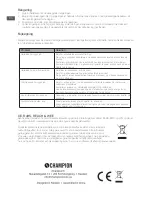 Preview for 16 page of Champion AWF310 User Manual