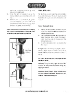 Предварительный просмотр 7 страницы Champion Brute Platinum XLT Tapper Operator'S Manual