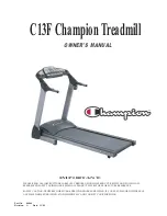 Предварительный просмотр 1 страницы Champion C13F Owner'S Manual