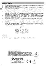 Preview for 6 page of Champion CHBL210 User Manual