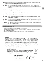 Preview for 7 page of Champion CHBL310 User Manual