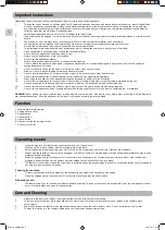 Preview for 2 page of Champion CHBR200 User Manual