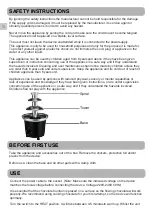 Preview for 2 page of Champion CHCF100 User Manual