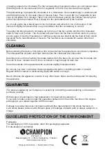 Preview for 3 page of Champion CHCF100 User Manual