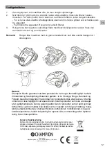 Preview for 13 page of Champion CHDS050 User Manual