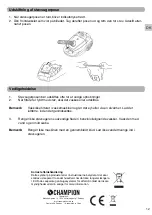 Preview for 13 page of Champion CHDS150 User Manual