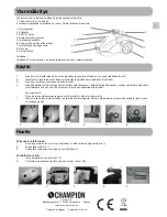 Предварительный просмотр 11 страницы Champion CHDS310 User Manual