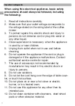 Preview for 2 page of Champion CHKB210 User Manual