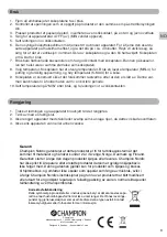 Preview for 9 page of Champion CHKP110 User Manual