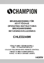 Preview for 1 page of Champion CHLED240W Operating Instructions Manual