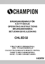 Preview for 1 page of Champion CHLED32 Operating Instructions Manual