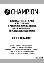 Preview for 1 page of Champion CHLED324HD Operating Instructions Manual