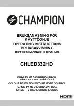 Preview for 1 page of Champion CHLED332HD Operating Instructions Manual