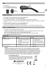 Предварительный просмотр 7 страницы Champion CHMA210 User Manual