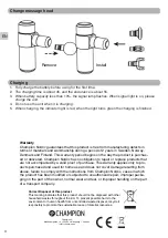 Preview for 4 page of Champion CHMG210 User Manual