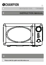 Champion CHMW020 Instruction Manual preview