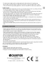 Preview for 3 page of Champion CHPG200 User Manual