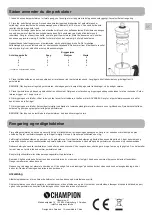 Preview for 7 page of Champion CHPK110 User Manual