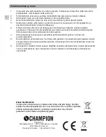 Preview for 16 page of Champion CHSM110 User Manual