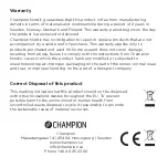 Предварительный просмотр 7 страницы Champion CHTW150 Quick Manual