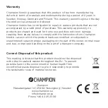 Preview for 7 page of Champion CHTW400 Quick Manual