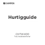 Предварительный просмотр 15 страницы Champion CHTW400 Quick Manual