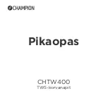 Предварительный просмотр 22 страницы Champion CHTW400 Quick Manual