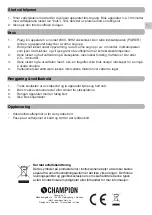 Preview for 17 page of Champion CHVJ400 User Manual