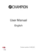 Предварительный просмотр 1 страницы Champion CHWC301 User Manual