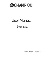 Предварительный просмотр 4 страницы Champion CHWC301 User Manual