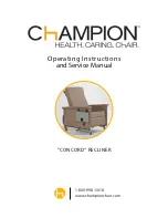 Предварительный просмотр 1 страницы Champion Concord 220 Series Operating Instructions And Service Manual