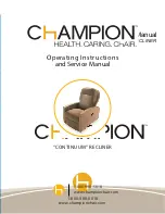 Preview for 1 page of Champion CONTINUUM Operating Instructions And Service Manual