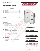 Champion CRH 100 Instruction Manual preview