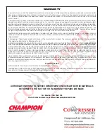 Preview for 16 page of Champion CRH 100 Instruction Manual