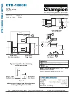 Preview for 2 page of Champion CTD-1800H Specifications