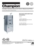 Preview for 1 page of Champion D-H1TCM5 Installation/Operation Manual With Service Replacement Parts