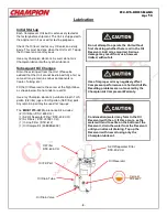 Preview for 8 page of Champion D10 Installation And Start-Up Data