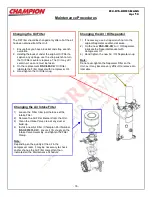 Предварительный просмотр 15 страницы Champion D10 Installation And Start-Up Data