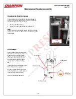 Предварительный просмотр 16 страницы Champion D10 Installation And Start-Up Data