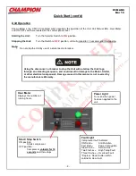 Предварительный просмотр 3 страницы Champion D5 Installation And Service Data