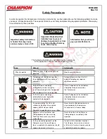 Preview for 4 page of Champion D5 Installation And Service Data