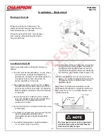 Предварительный просмотр 6 страницы Champion D5 Installation And Service Data