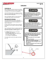 Preview for 8 page of Champion D6 Series Installation And Service Data