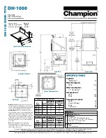 Preview for 2 page of Champion DH-1000 Specifications