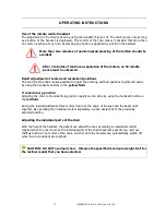 Preview for 16 page of Champion Elevate Operating Instructions And Service Manual