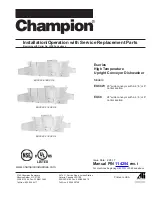 Champion Eseries Installation/Operation With Service Replacement Parts предпросмотр