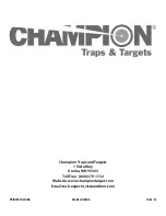 Preview for 8 page of Champion High Fly 40901 Assembly And Operating Instructions Manual