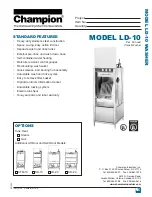 Preview for 1 page of Champion LD-10 Specifications